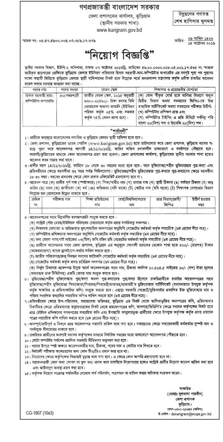 Govt/Bank Job Circular