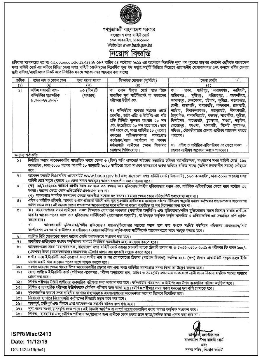 Ministry of Home Affairs Job Circular | New BD Govt Job Circular 2024