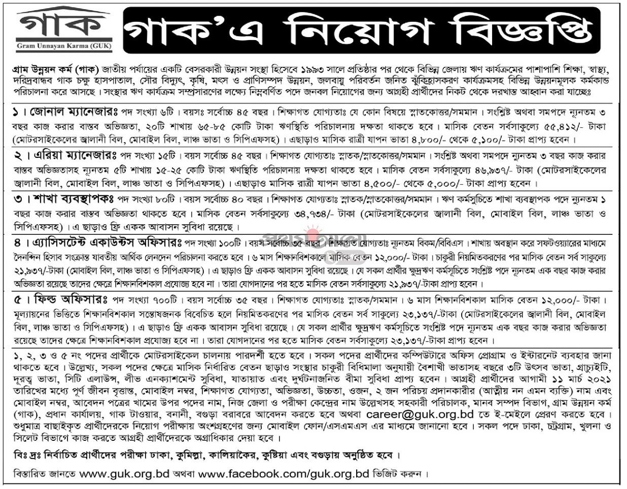 Govt/Bank Job Circular